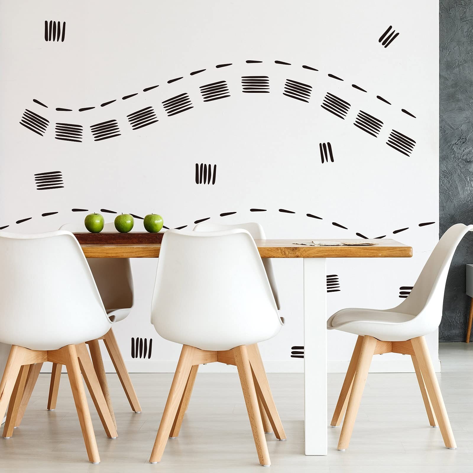 264 Pieces Line Wall Decals Modern Wall Stickers Boho Line Stickers Line Wall…
