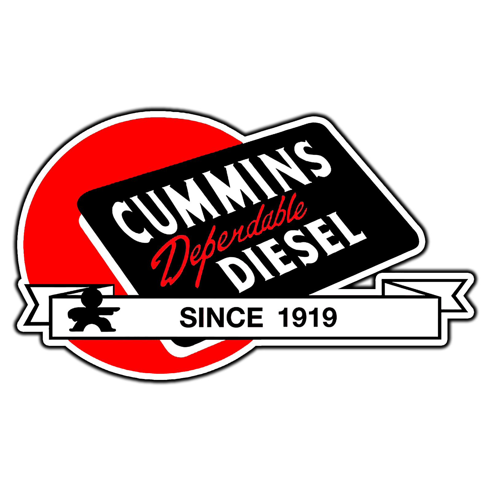 Cummins Dependable Diesel Logo #4 Sticker Waterproof Vinyl Decal Die-Cut Garage