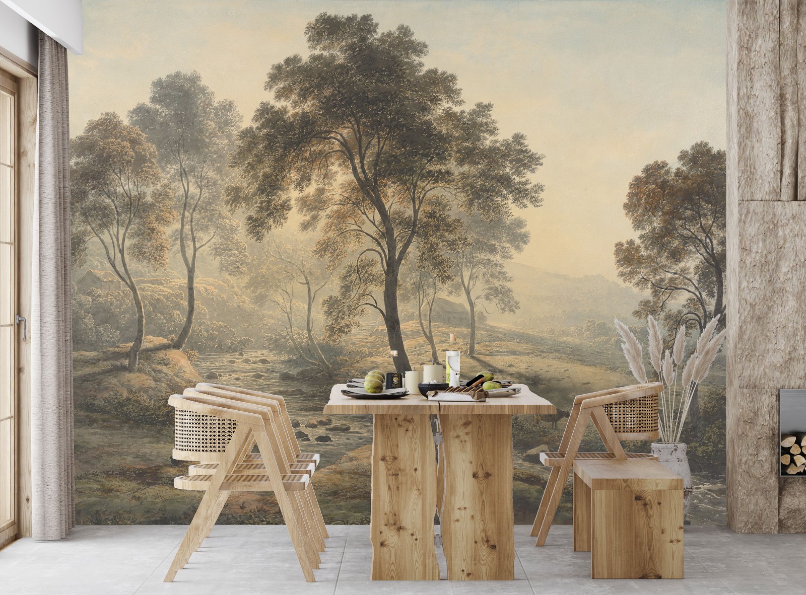 Landscape Painting – European Classical Art Wallpaper, Wall Mural, Tapestry