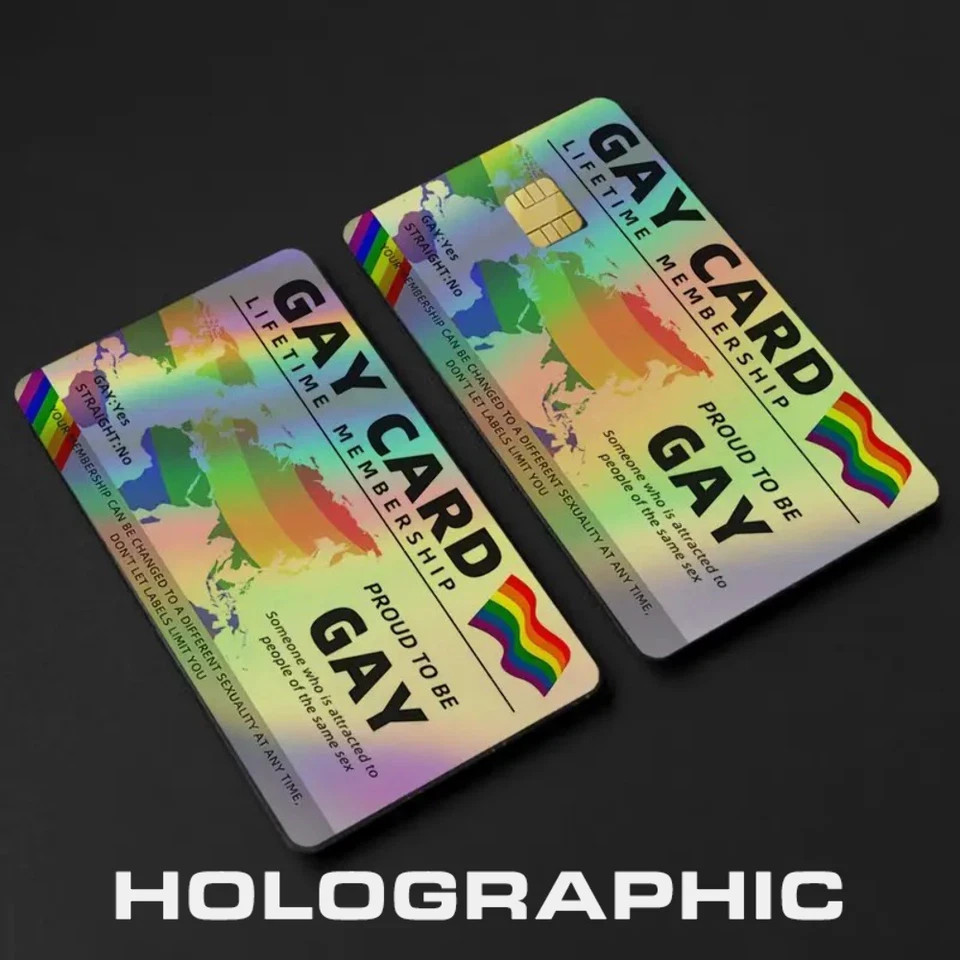 Gay (LGBTQIA++) Lifetime Membership Card Credit Card Debit Card Skins
