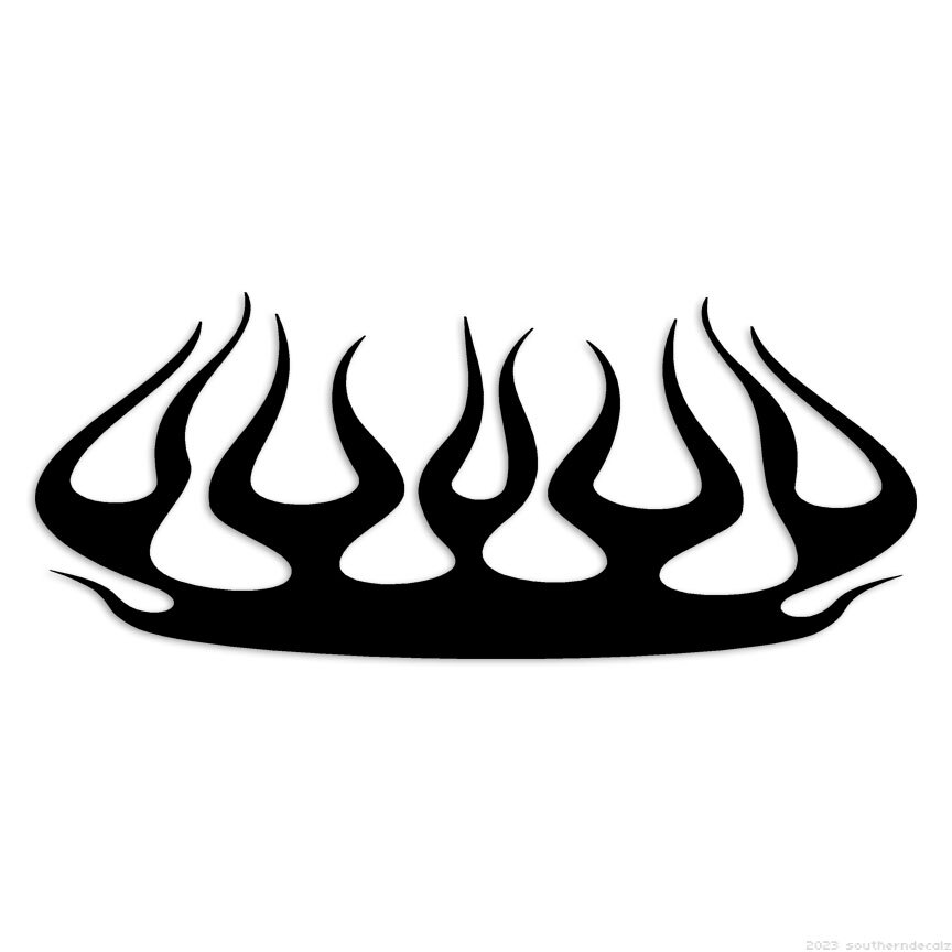 Fire Flames – Decal Sticker – Multiple Colors & Sizes – ebn7392