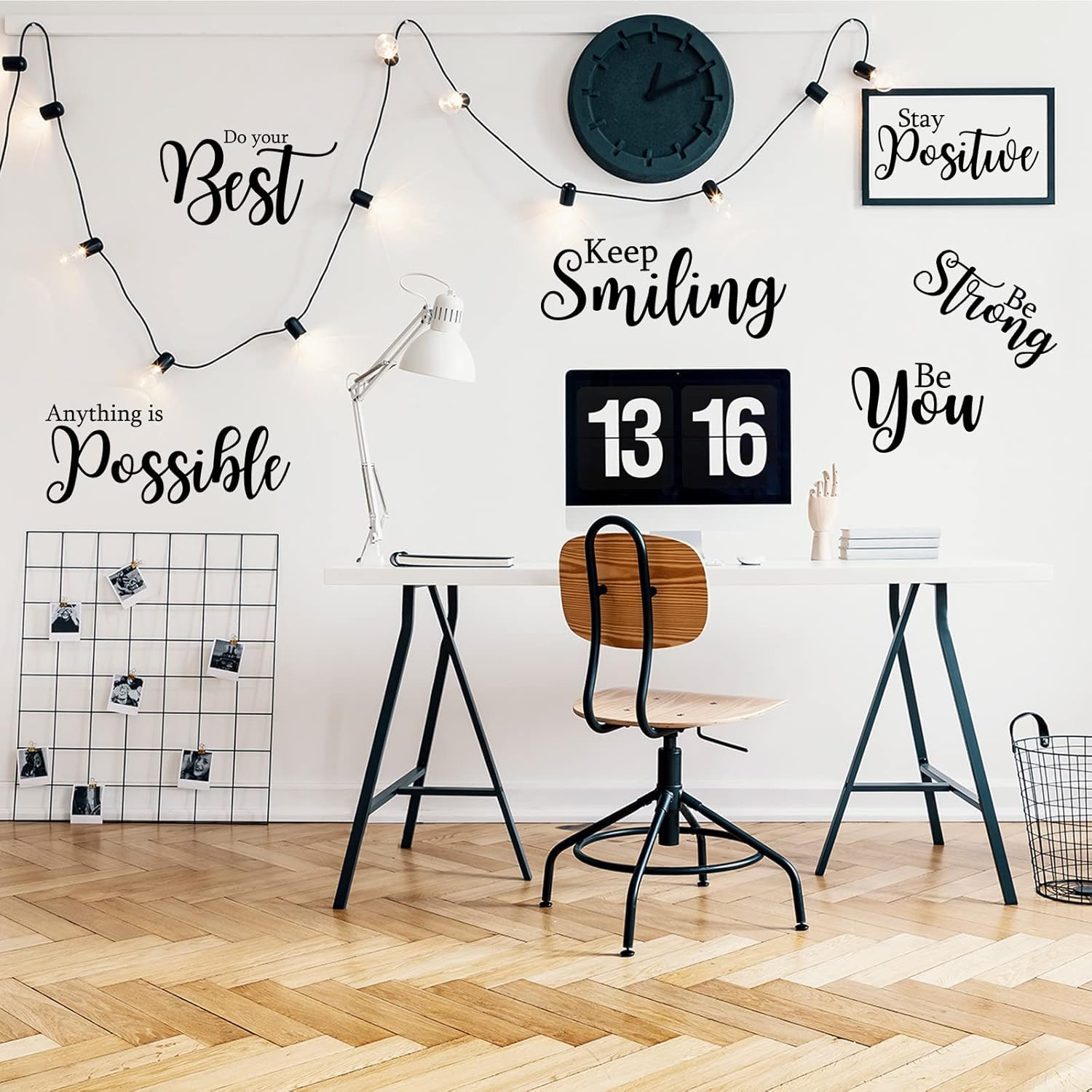 25 Pcs Inspirational Wall Decal Motivational Quote Peel and Stick Vinyl Wall Quo