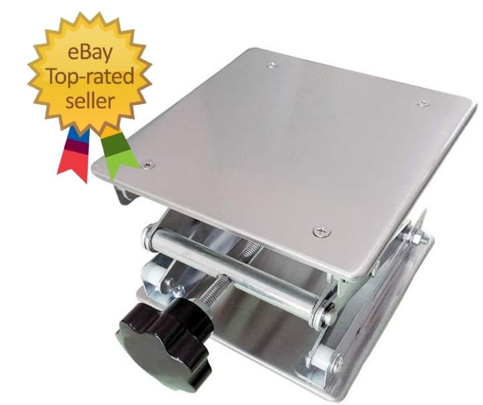 8" x8",Stainless Steel Lab Jack Scissor Stand Platform,Lab Lift Stand Table, Sci