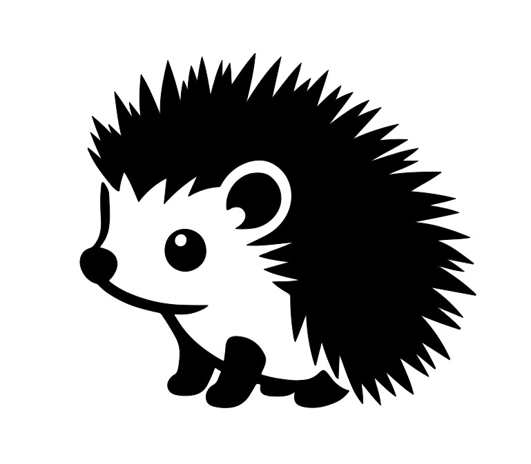 Baby Hedgehog Vinyl Decal Sticker Car Truck Window Laptop Water bottle