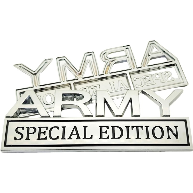 2pack Army Special Edition Emblems, Army Car Emblem 3D Badge Decal Car Truck SUV