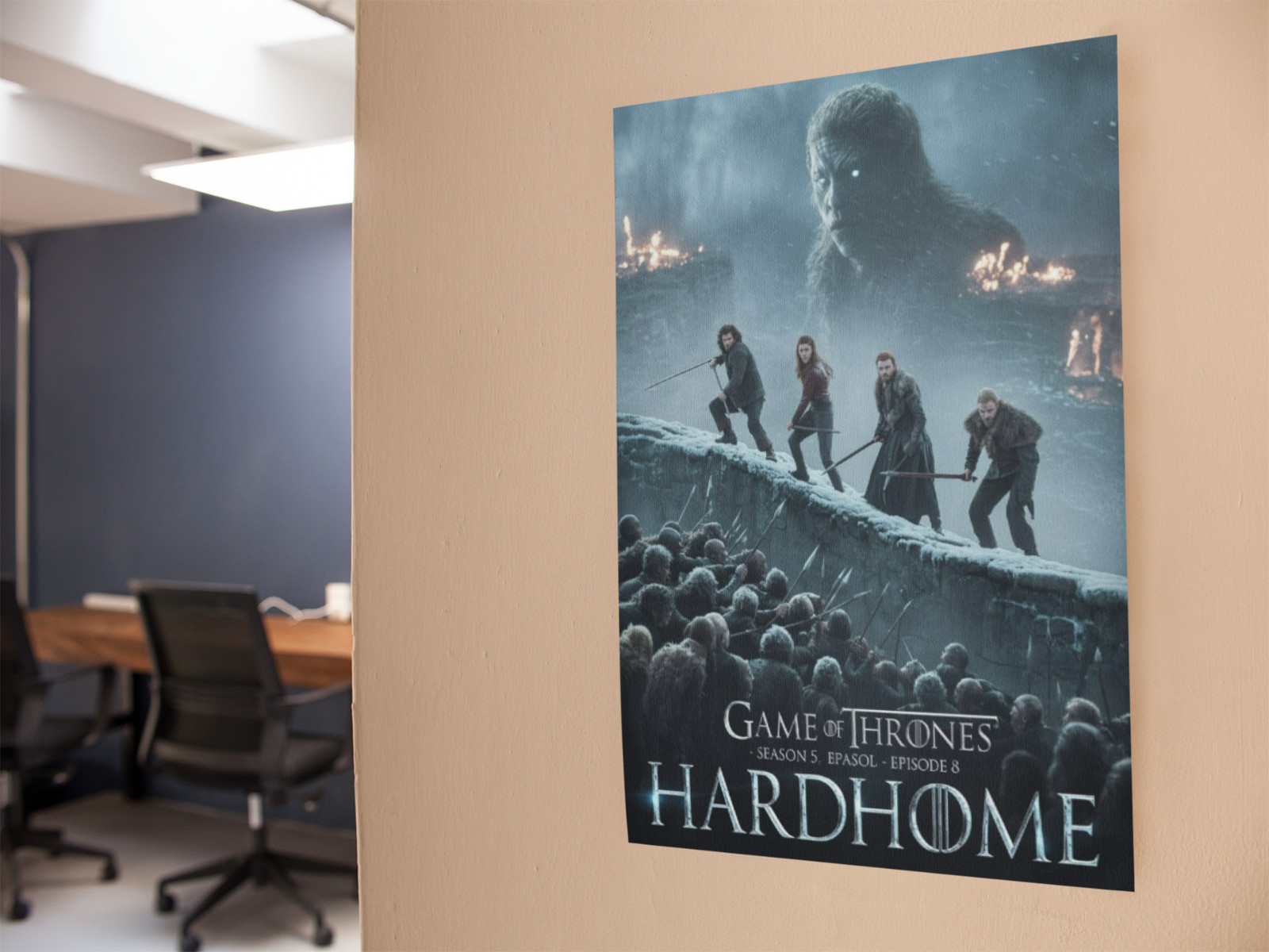 GAME OF THRONE HARD HOME Movie Wall Vinyl Decal Poster Print Removable Adhesive