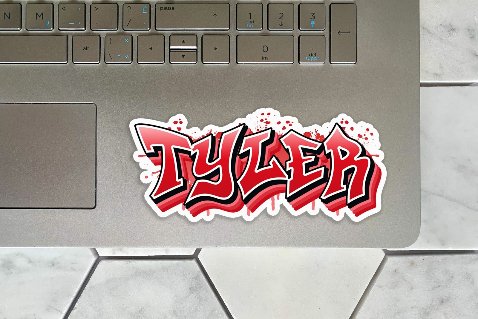 Custom Graffiti Name Sticker Street Art Vinyl Decal Gift Water Bottle Laptop