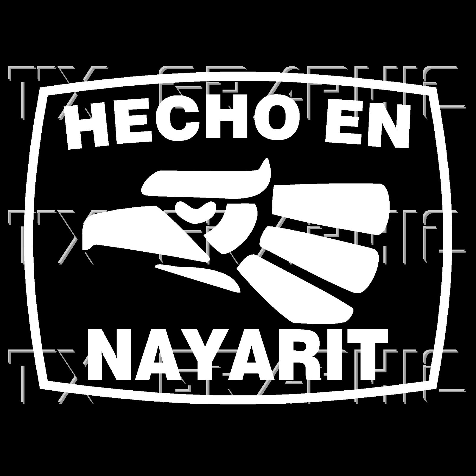 Hecho En Nayarit Estado de Mexico State Aztec Aguila Decal Sticker