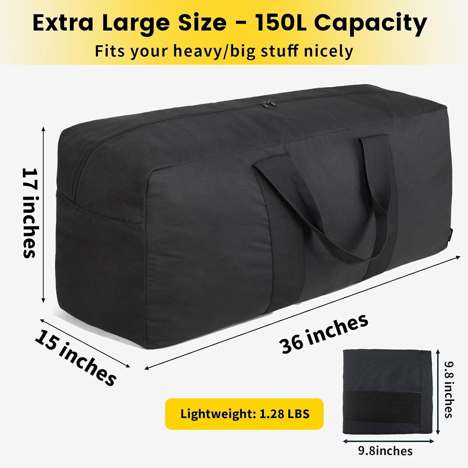 Extra Large Duffle Bag for Travel – 150L Duffel Bag for Men Gear Bag for Storage