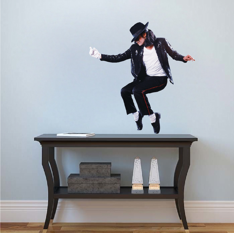 Michael Jackson Wall Decal mUral Famous Person Singer Wall Vinyl Dance Art, s14