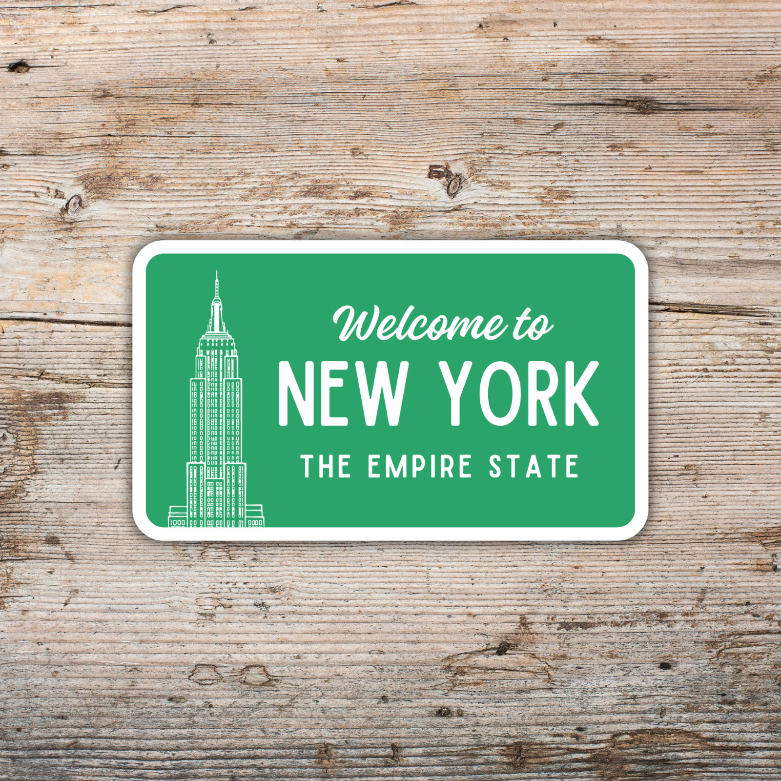 Welcome to New York Sticker The Empire State Vinyl Waterproof Decal