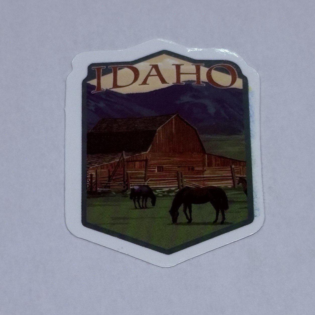 Idaho State Sticker Barn Horses Town Tour Travel Art Decal Vinyl Souvenir Tc6