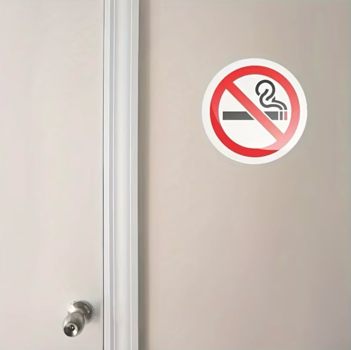 1 Pack – 3”inch No Smoking Vinyl Sticker for School Store Office Library Bus Car