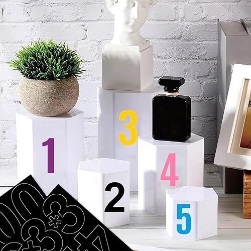 10 Sheets 100 Pcs Vinyl House Numbers for Mailbox, 4 inch Self-Adhesive Blue