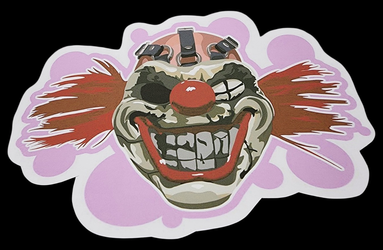 Sweet Tooth Twisted Metal Inspired Waterproof Car Decal Laptop Vinyl Sticker