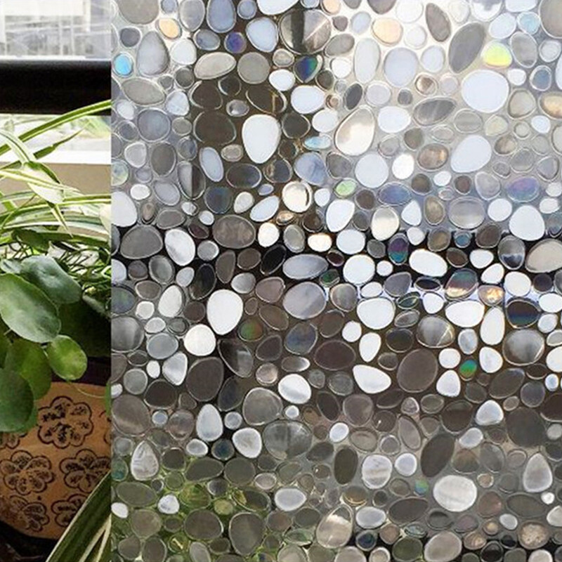 PVC Staticks Privacy Window Glass Film Sticker Cling Frosted Stained Bathroom