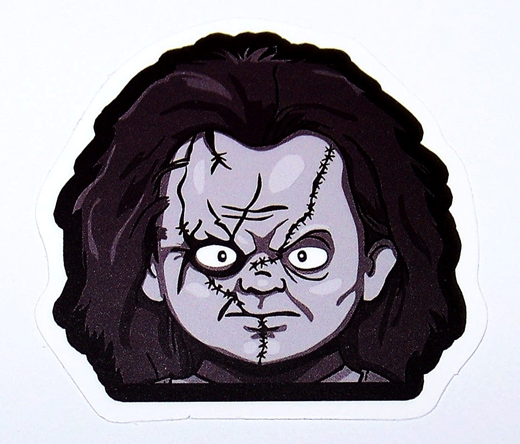 CHUCKY Child's Play Cut Sticker Decal Movie Horror Film Chucky Doll