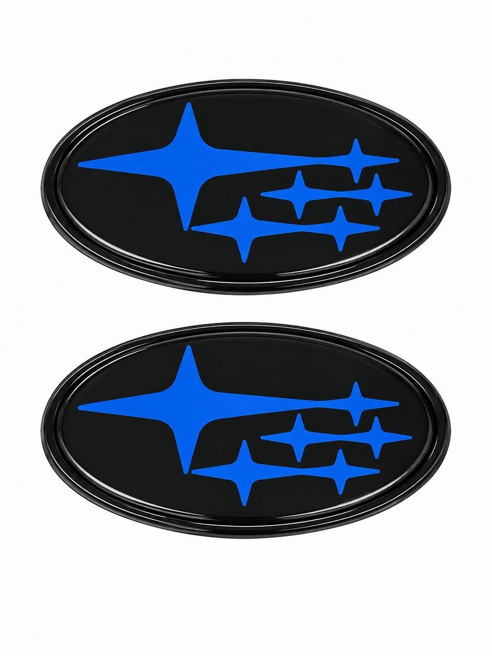 2PCS Acrylic Car Front Rear Emblem Sticker Badge Cover 2015-2021 Subaru WRX STI
