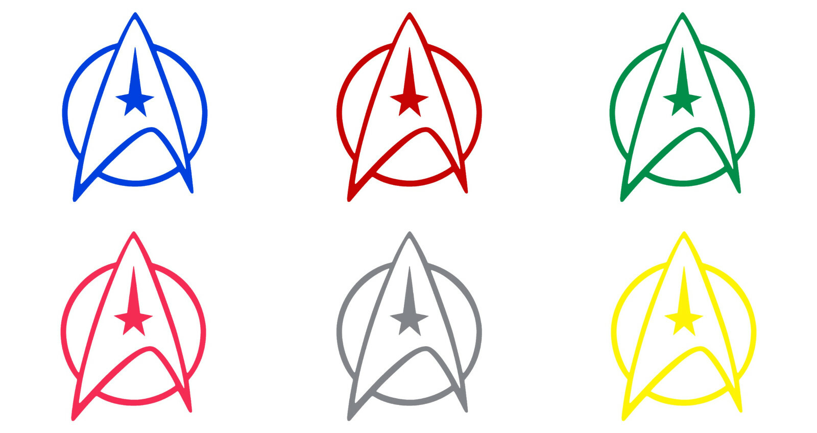 Vinyl Decal Truck Car Sticker Laptop – Star Trek Next Generation Hollow Badge