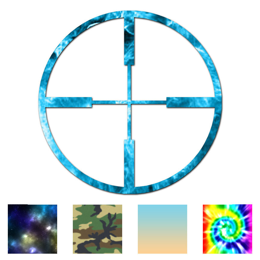 Crosshairs Target – Vinyl Decal Sticker – Multiple Patterns & Sizes – ebn184
