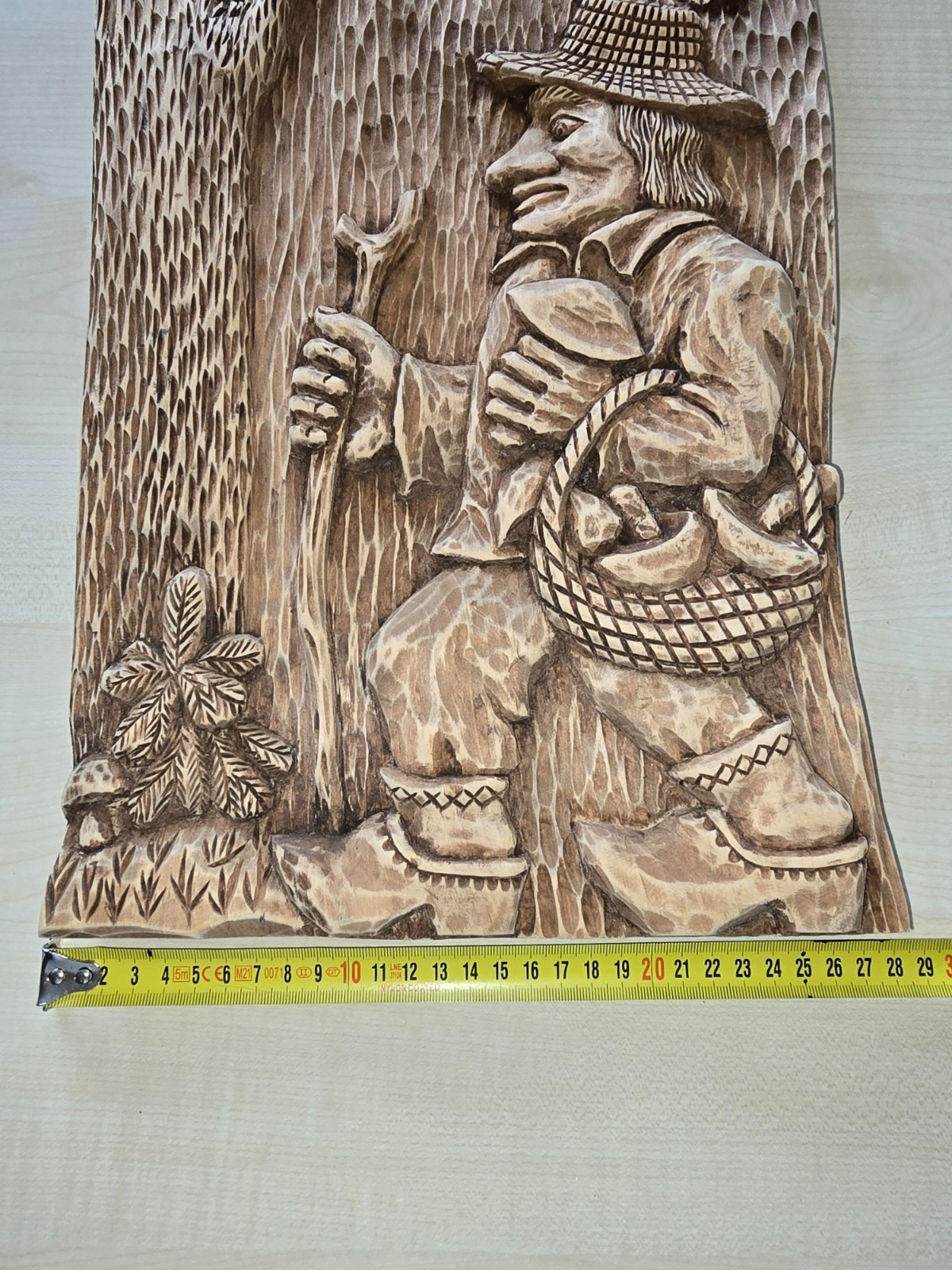 Vintage 1970 Real Wood Handmade Wall Decor Sculptured