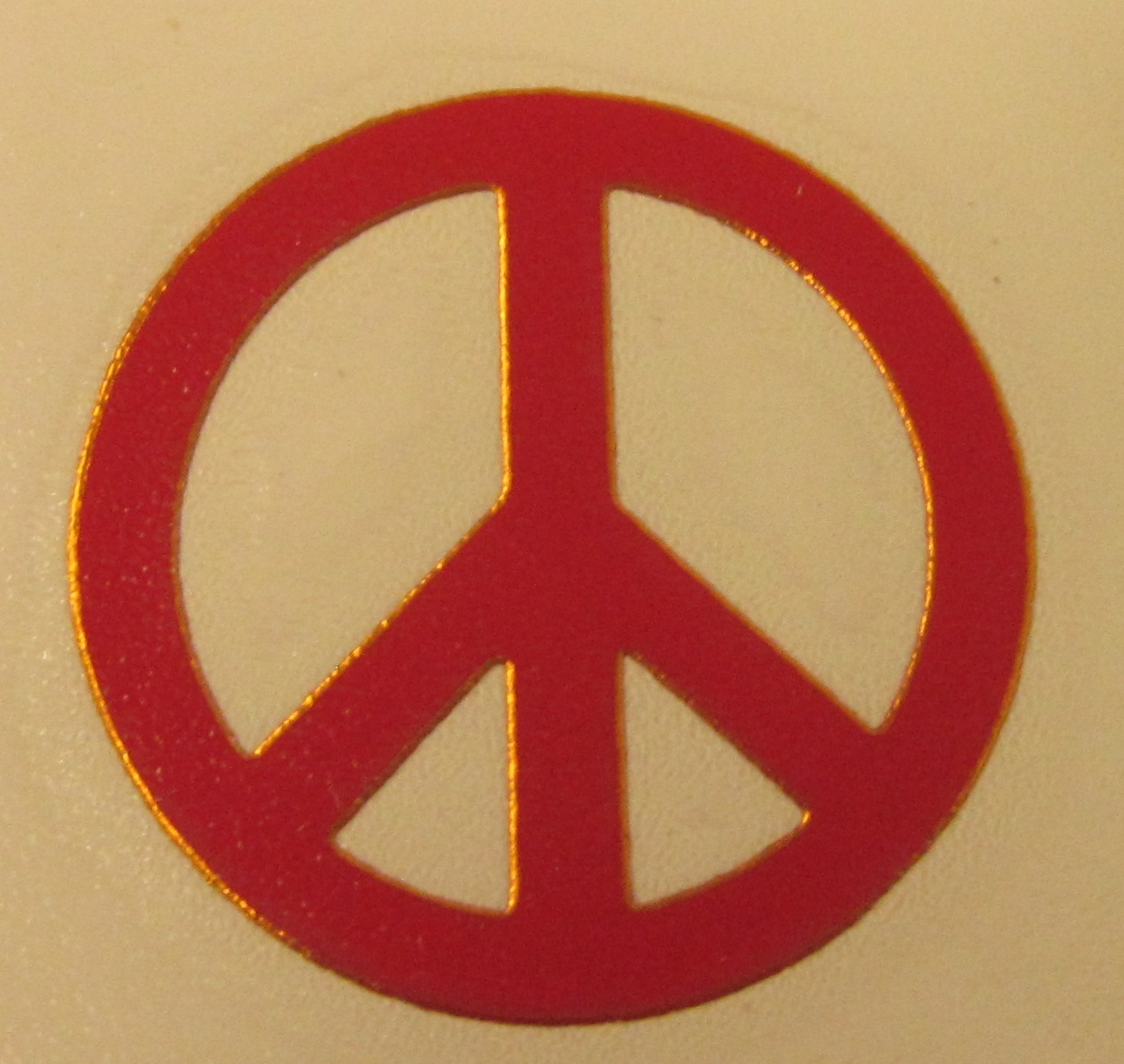 Peace Sign Vinyl Decal Sticker 1.25" Diameter (Made in USA)