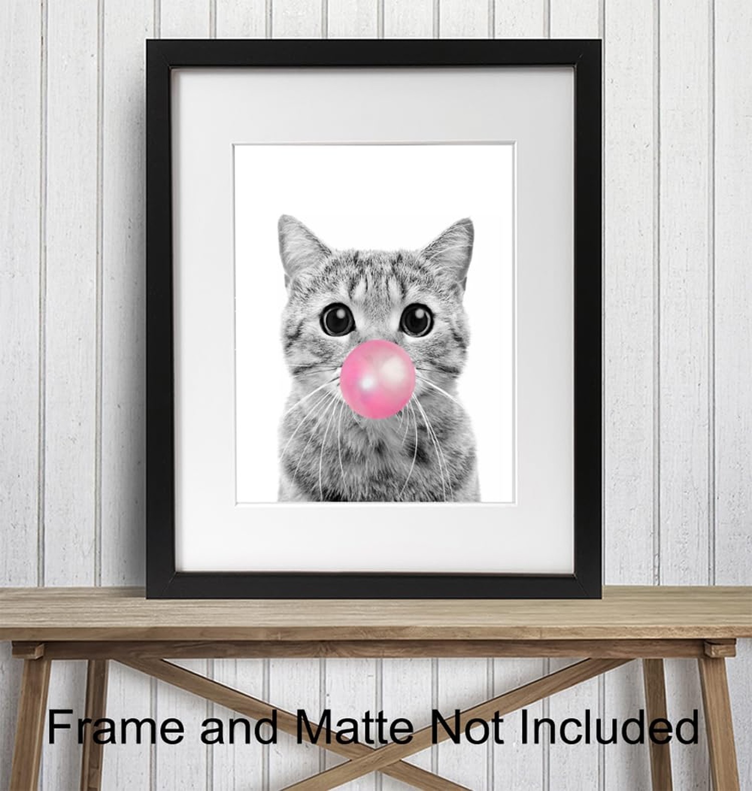 Tabby cat Wall Art 11×14 – Cute Cat Nursery Wall Decor for Girls Bedroom, Kid…