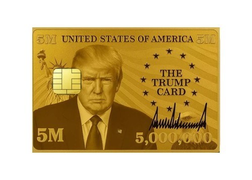 1-Pack Trump Gold Card Credit Card Skin 5M Limited Edition Vinyl Decal Wrap