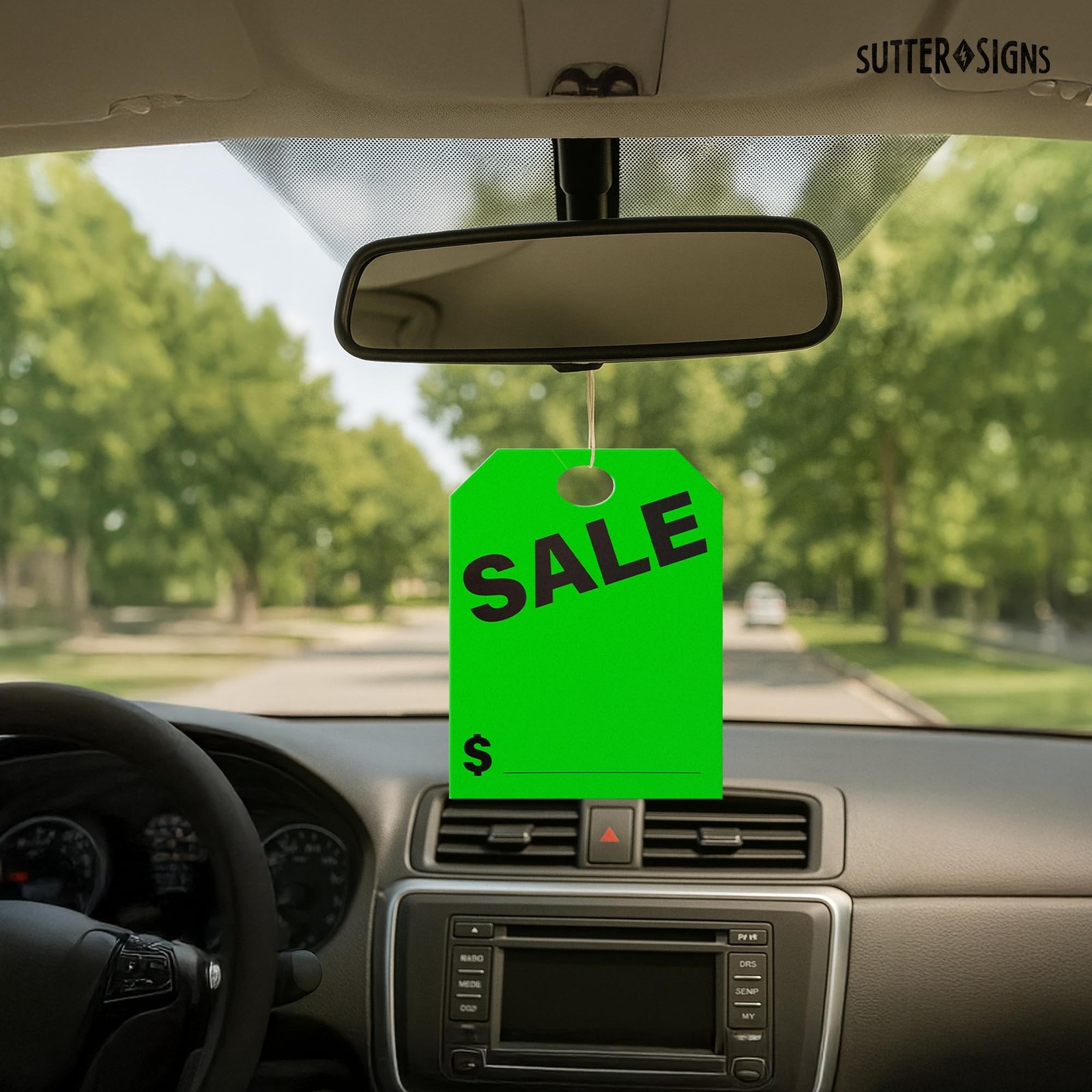 SALE Mirror Hang Tags | Car For Sale Signs for Vehicle Window | Auto Dealersh…