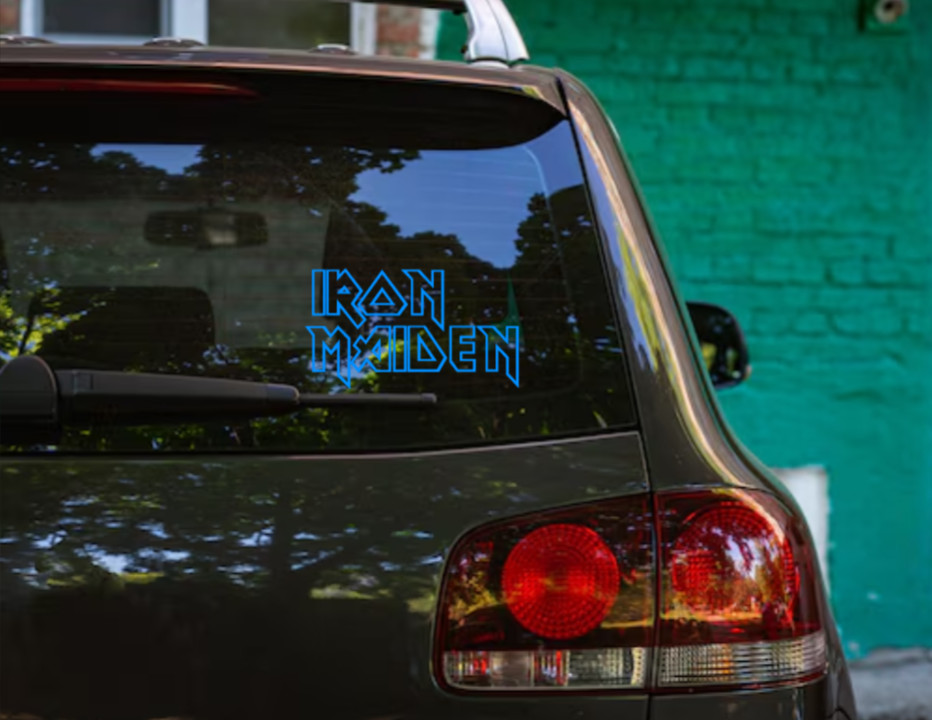 Iron Maiden Vinyl Logo Sticker Decal Heavy Metal Band Car Judas Priest Accept