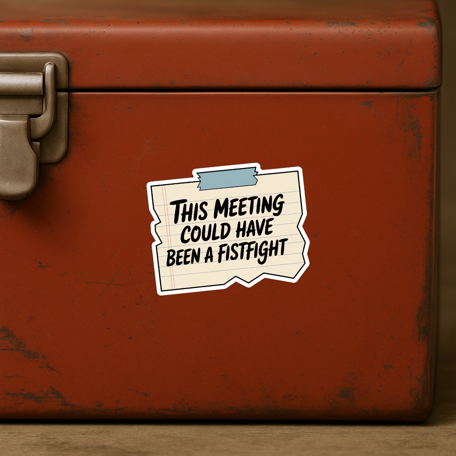 4PCS This Meeting Could Have Been a Fistfight Stickers – Funny Office Decal