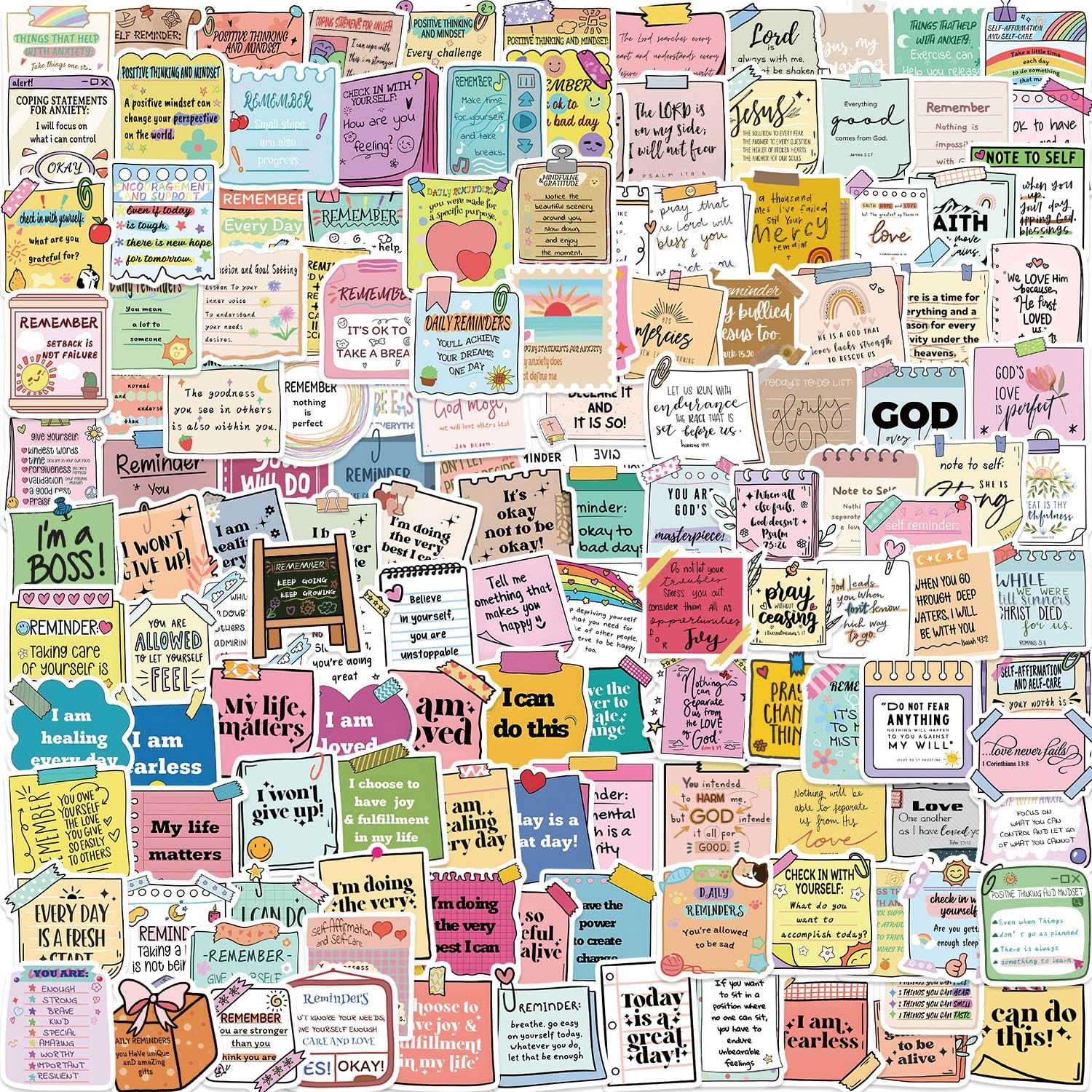 Varazz Affirmation Stickers Mental Health Pack