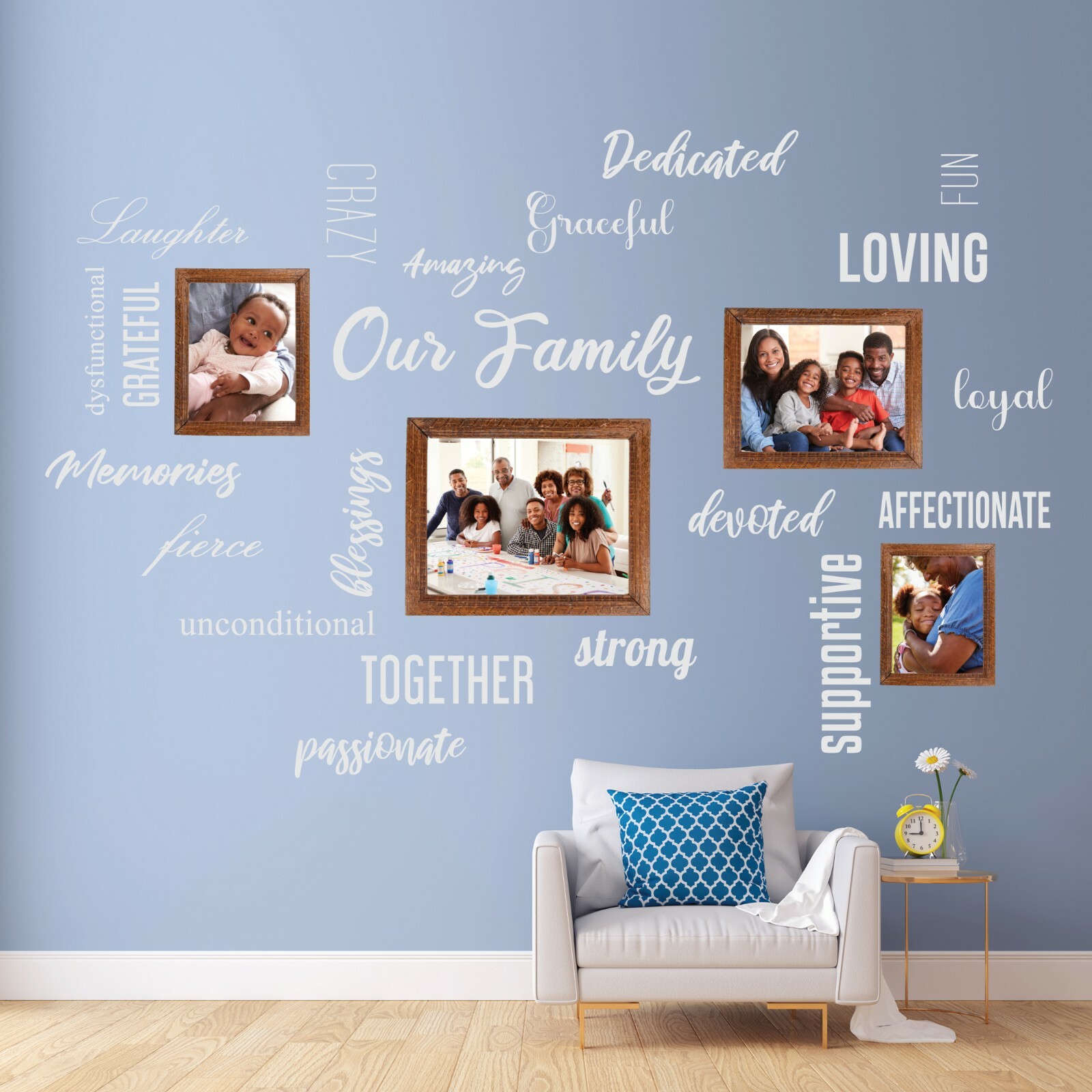 Words to Describe Our Family Wall Decals