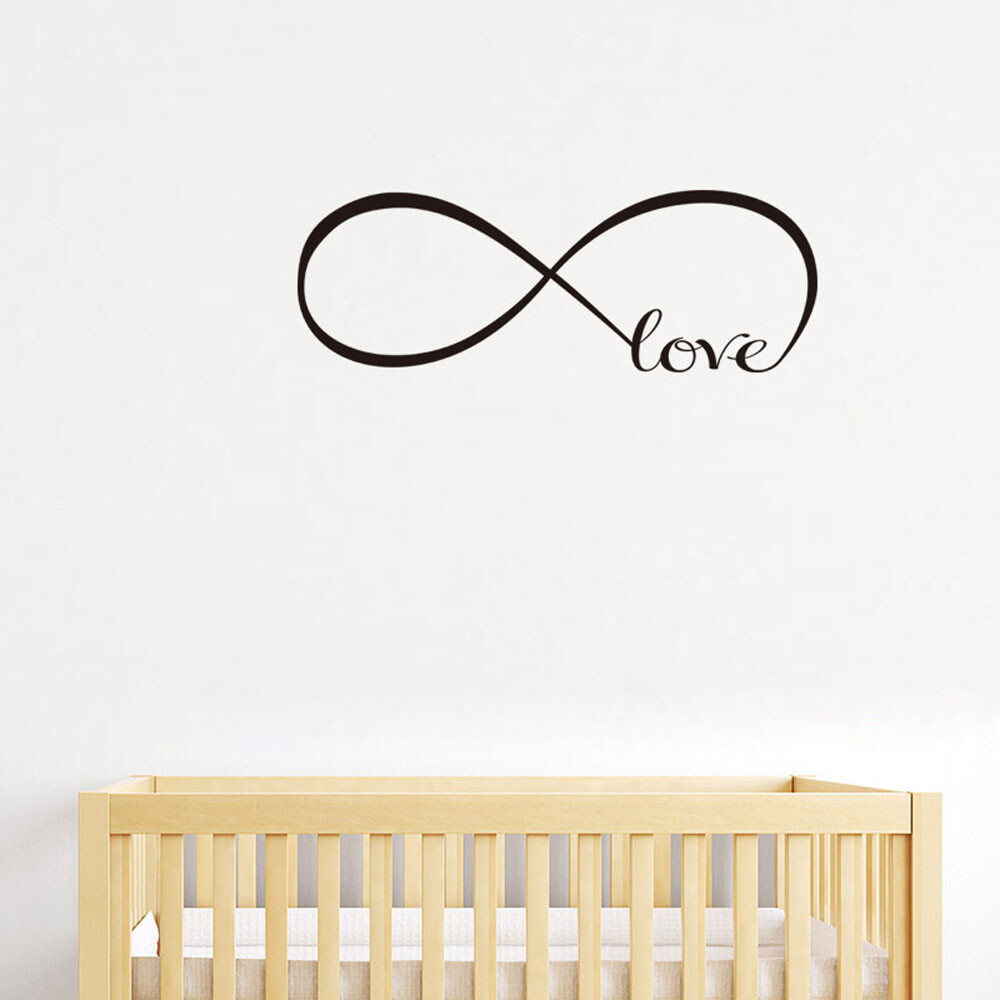 LOVE Infinity Wall Decal Lettering Word Removable Vinyl Quote Decor Sticker USA