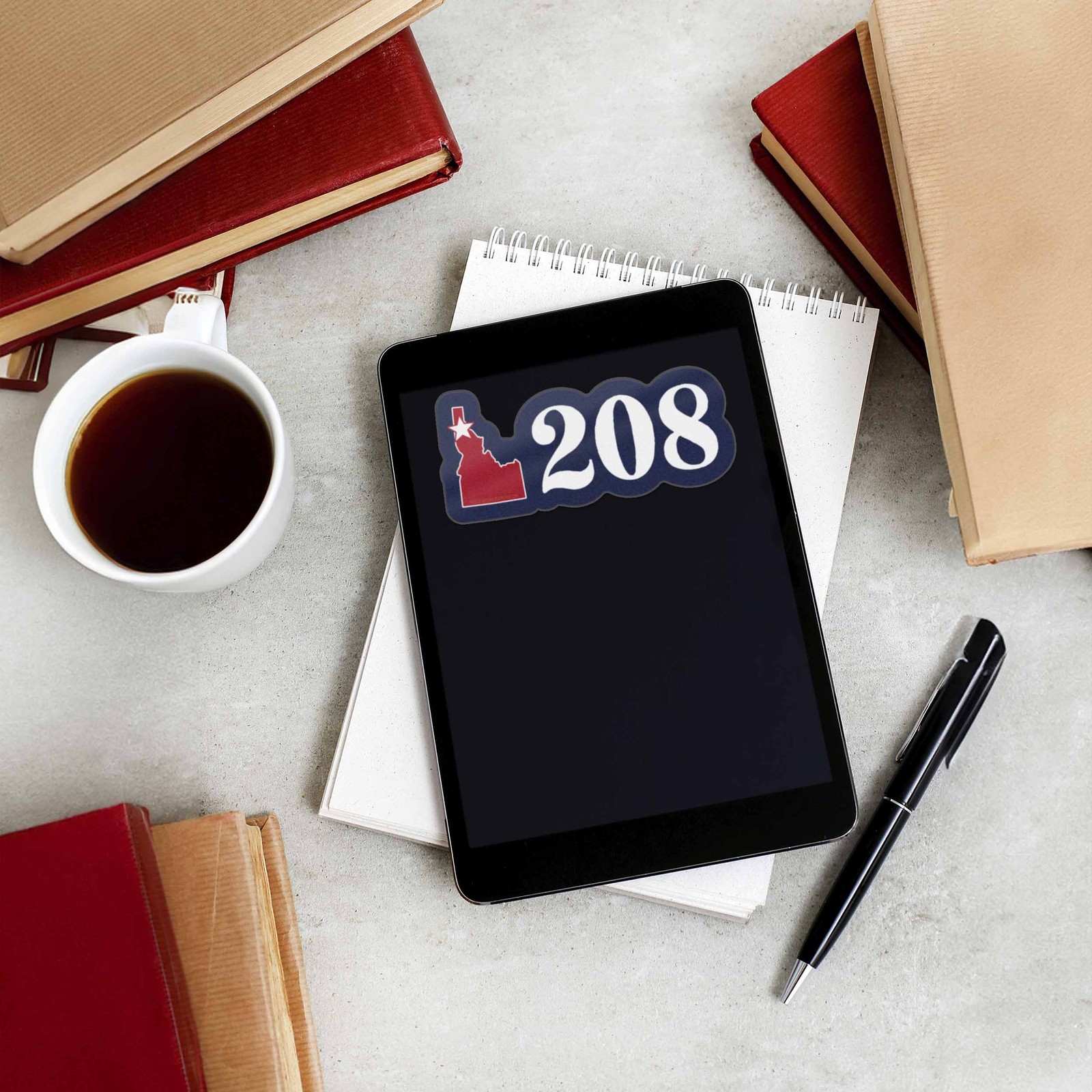 North Idaho 208 Area Code Sticker