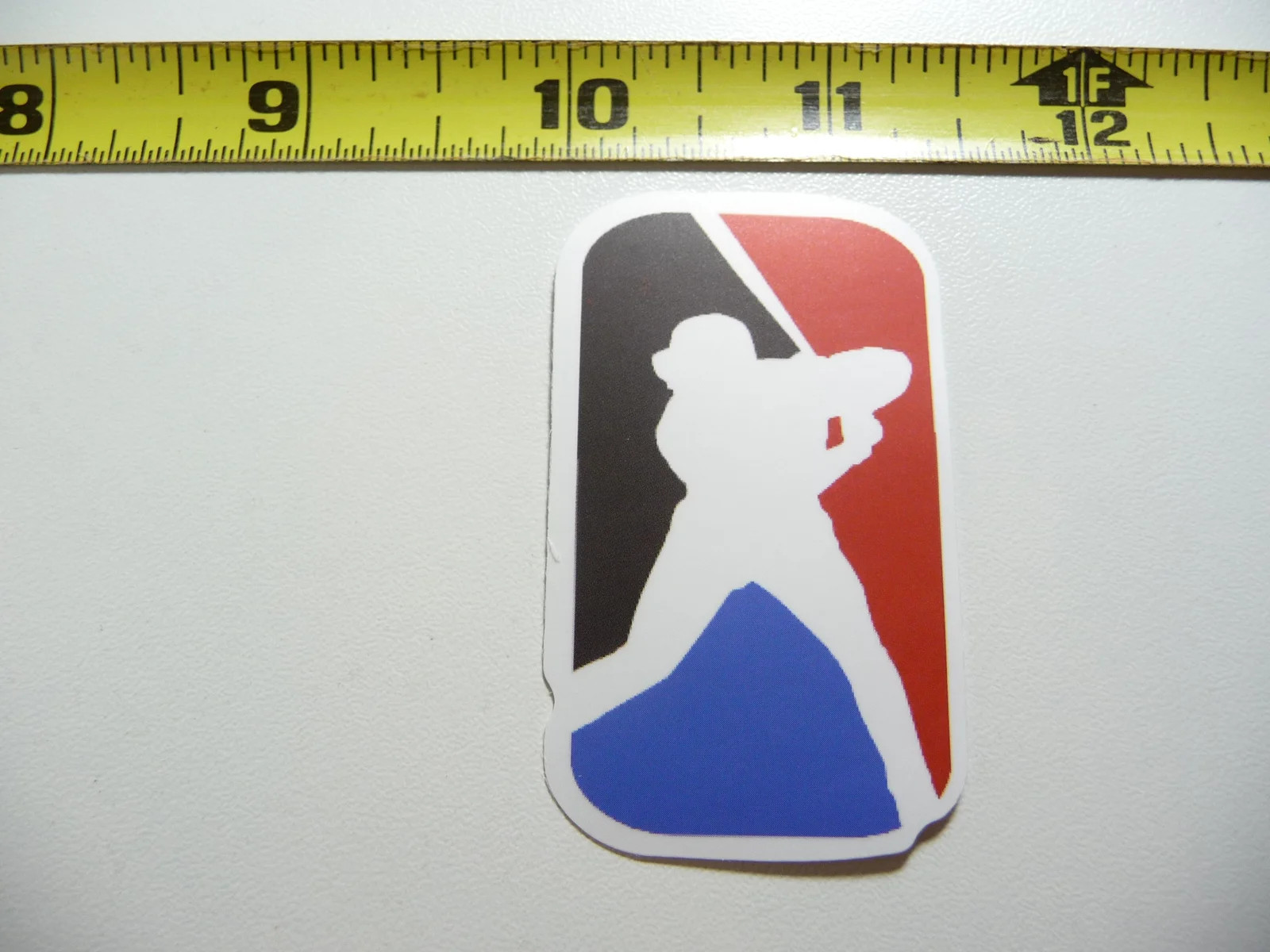 BASEBALL PLAYER AT BAT SMALL STICKER DECAL GAME ATHLETIC SPORTS GAME