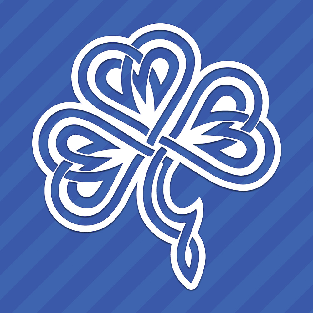 Celtic Knot Irish Shamrock Clover Vinyl Decal Sticker