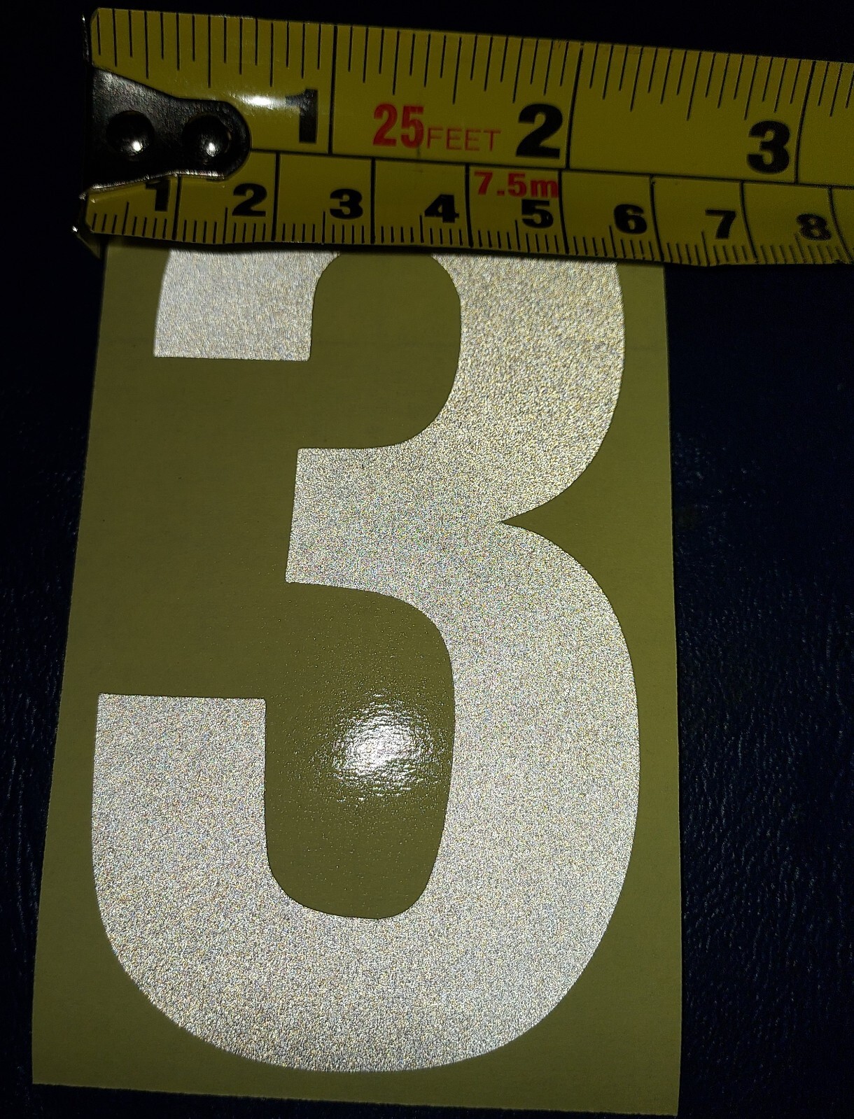 4" SUPER REFLECTIVE Address Sign Mailbox House Number vinyl sticker BOAT – TRUCK