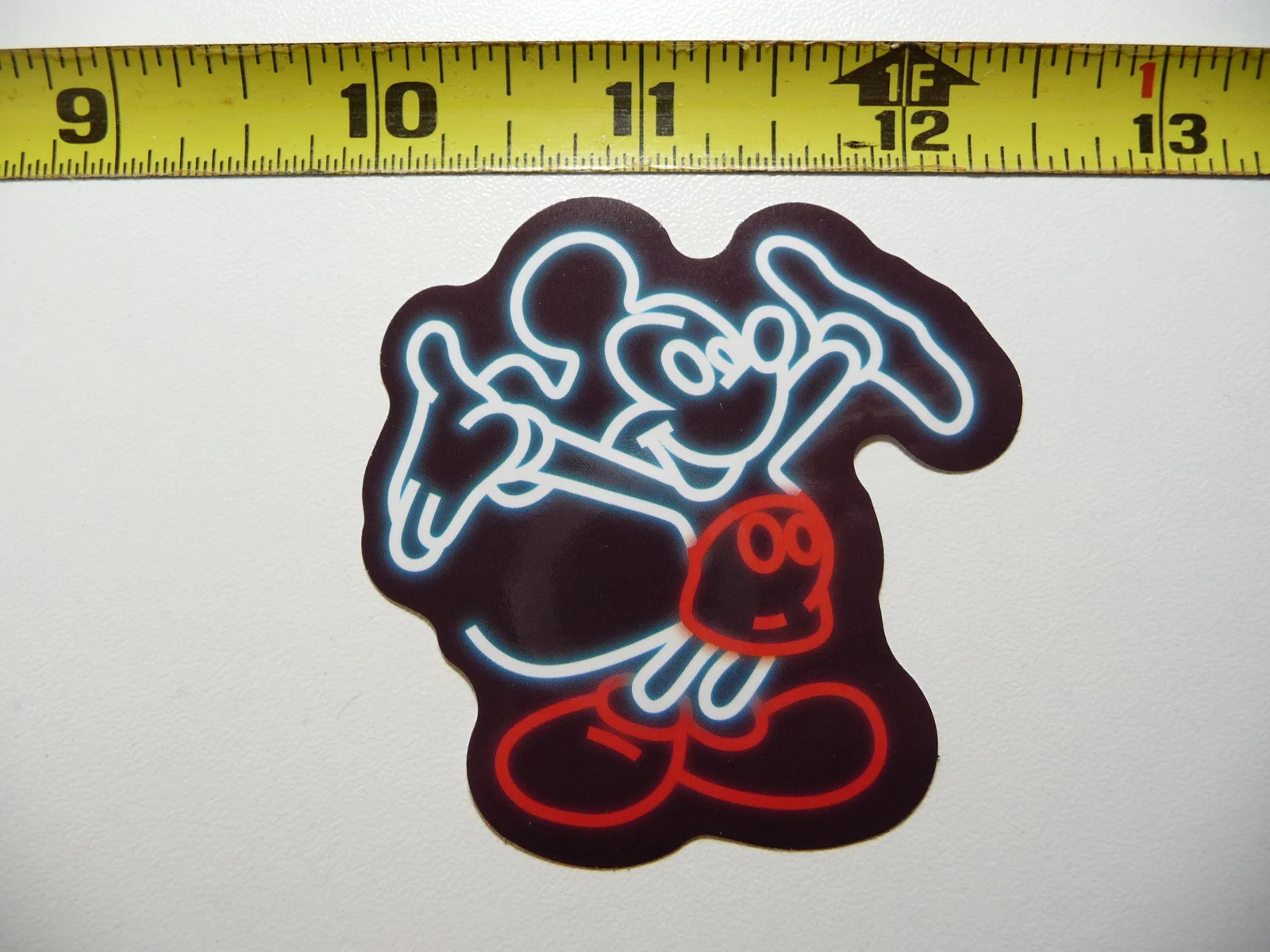 NEON SMALL STICKER DECAL HAPPY MOUSE LAPTOP FUNNY DECORATION FUNNY