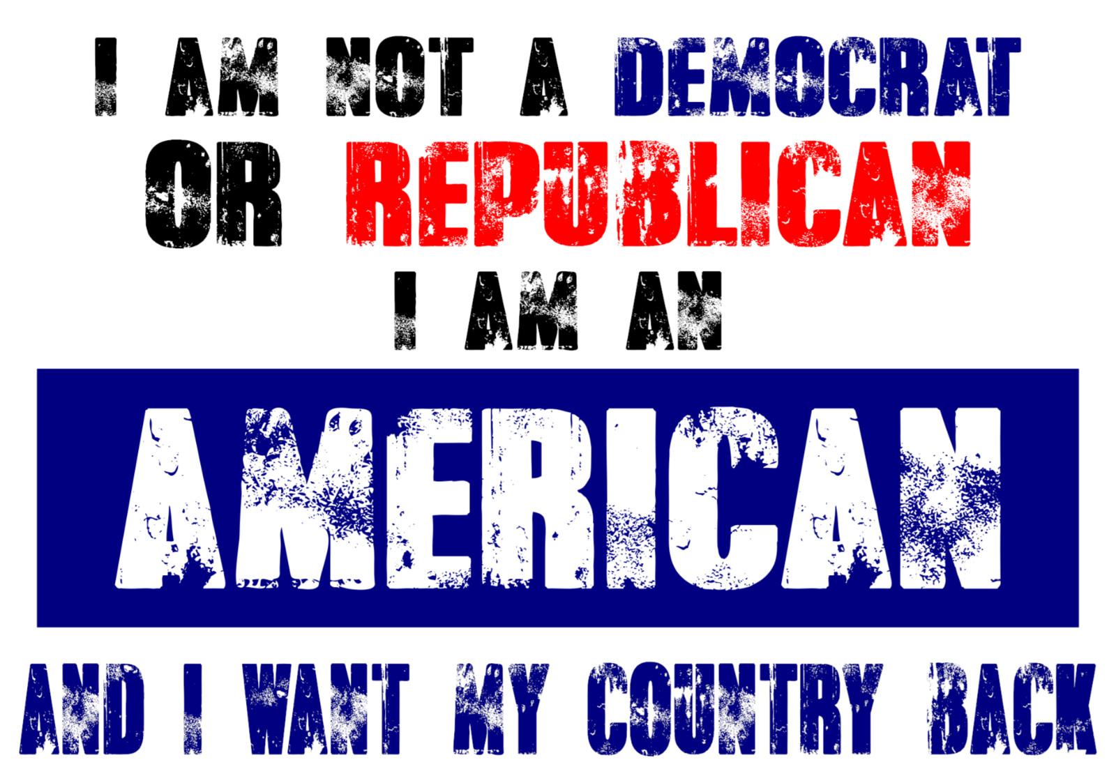 6pc 1.75"W x 2"H, Anti-Republican, Vinyl Sticker Sheet, Durable, High Quality,