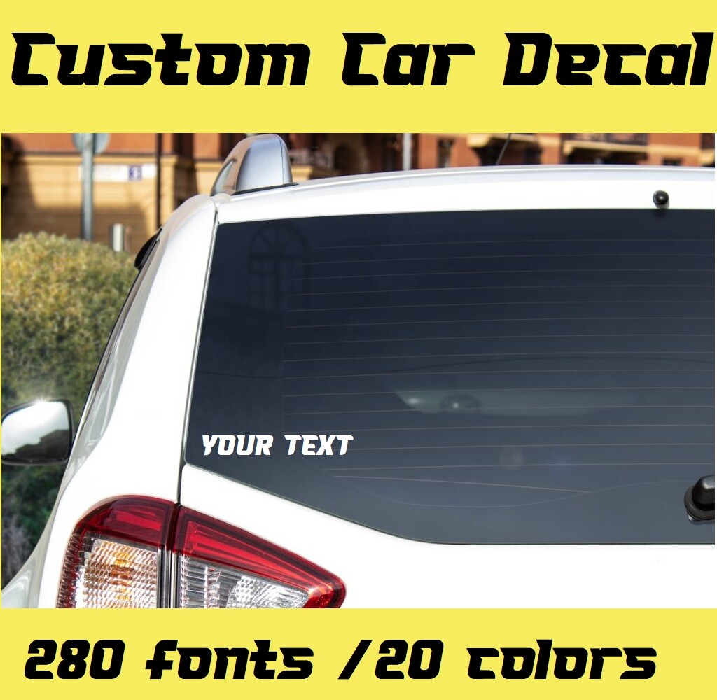 Custom Car Decal Name Personalized Truck Laptop Bumper Window Sticker