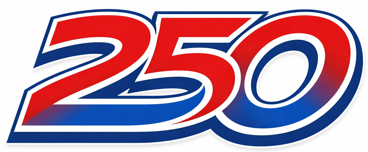 America 250 YEARS – Anniversary Logo – USA 2026 – CELEBRATE – Sticker – Decal