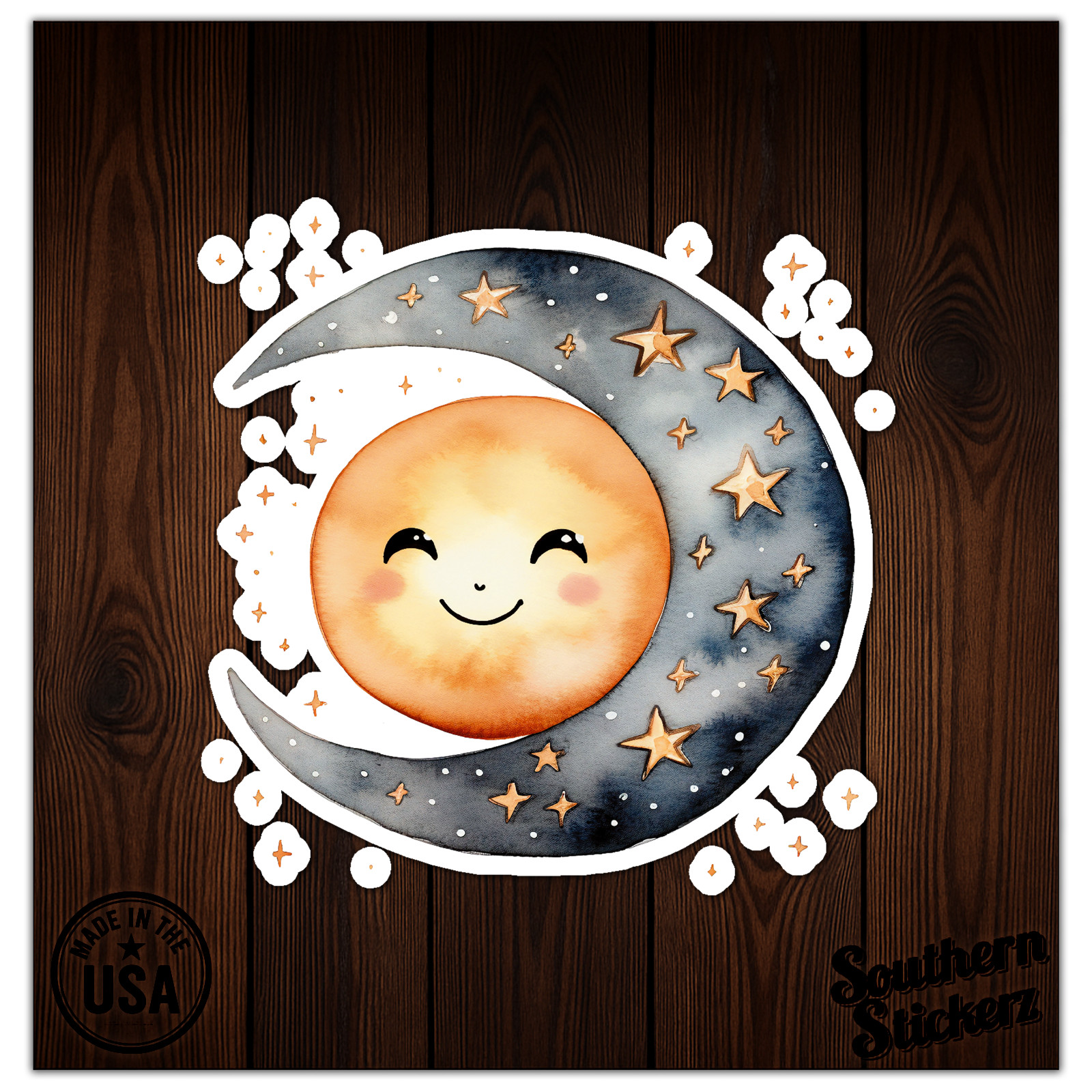 Moon Sun Stars – Vinyl Decal Sticker – Car Window Laptop – ebn11633