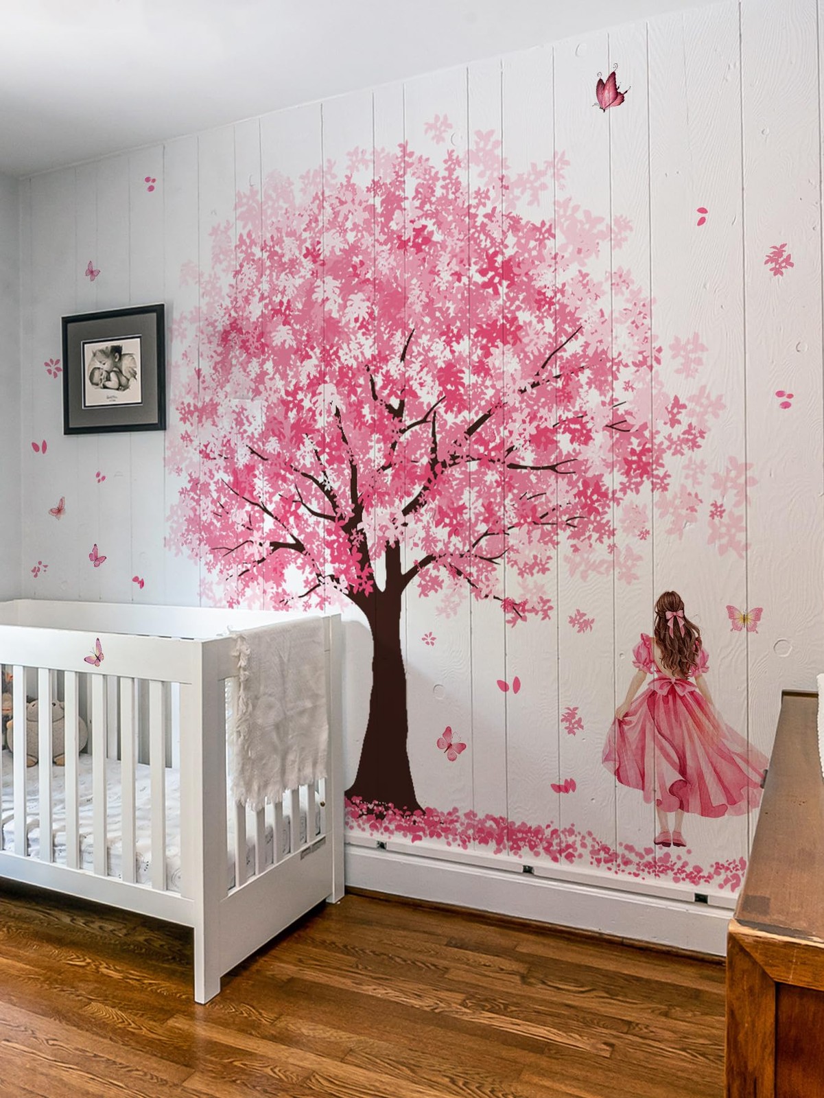 Wall Stickers Large Pink Cherry Blossom Tree Peel and Stick Removable Art Dec…