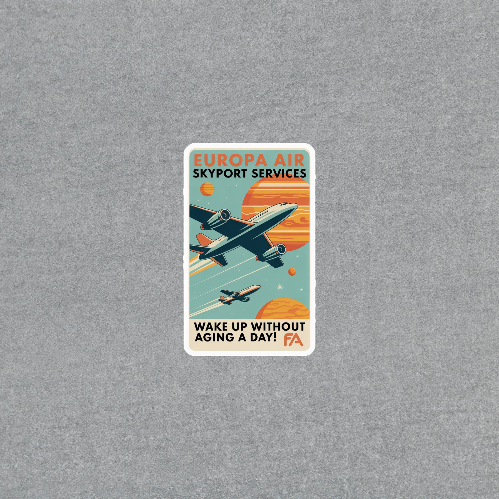 Vintage Aviation Skyport Services Sticker Retro Travel Art Decal #7048