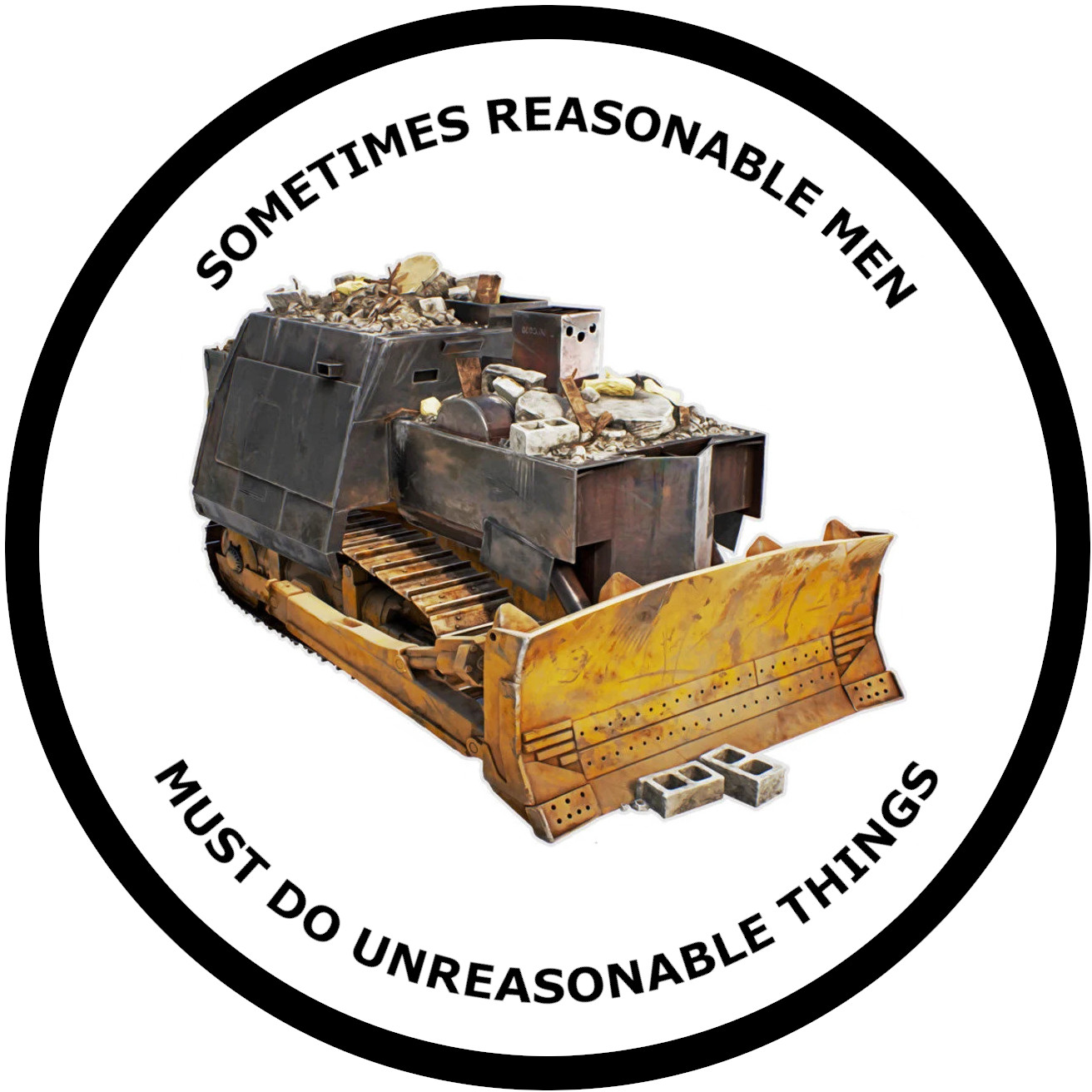 Killdozer sticker weatherproof bumper vinyl decal