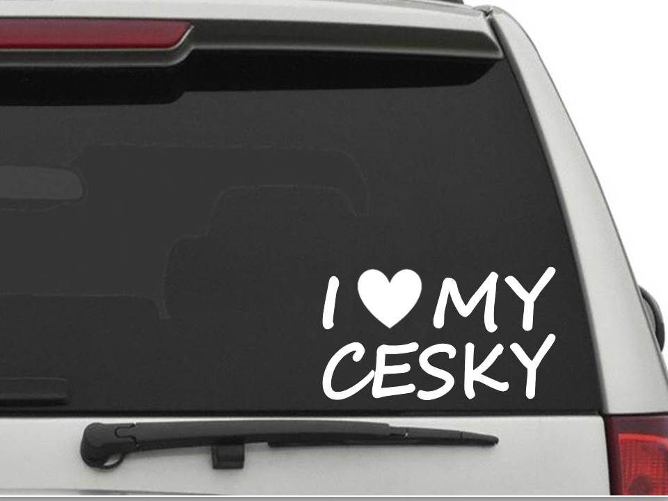 I LOVE MY CESKY Sticker Decal FREE SHIPPING HEART Car Truck CW1528