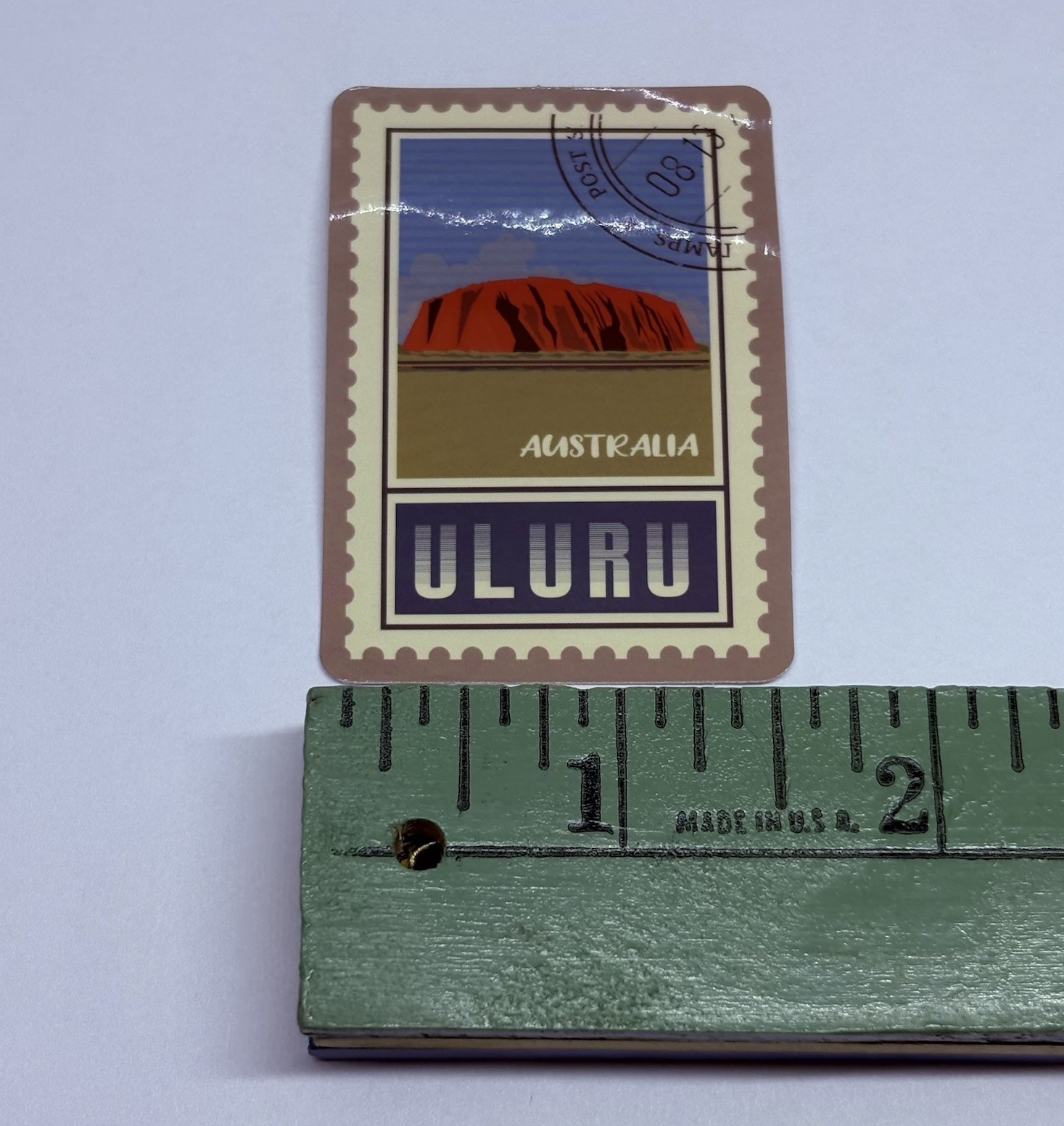 Uluru Park Australia Postage Stamp Novelty Sticker Vinyl Decal Travel Art Tc9