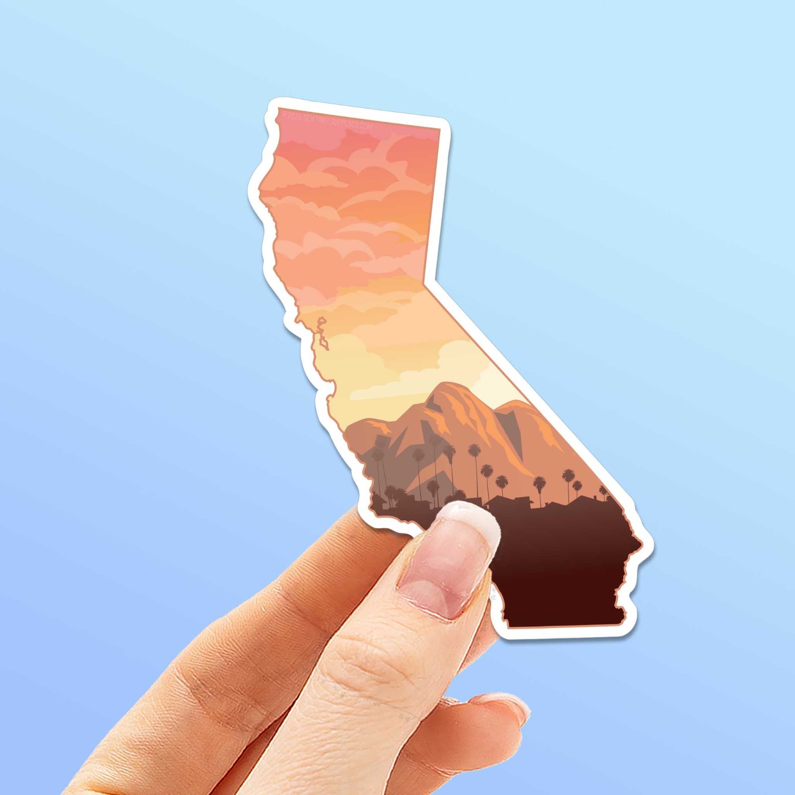 Southern California Sunset Sticker