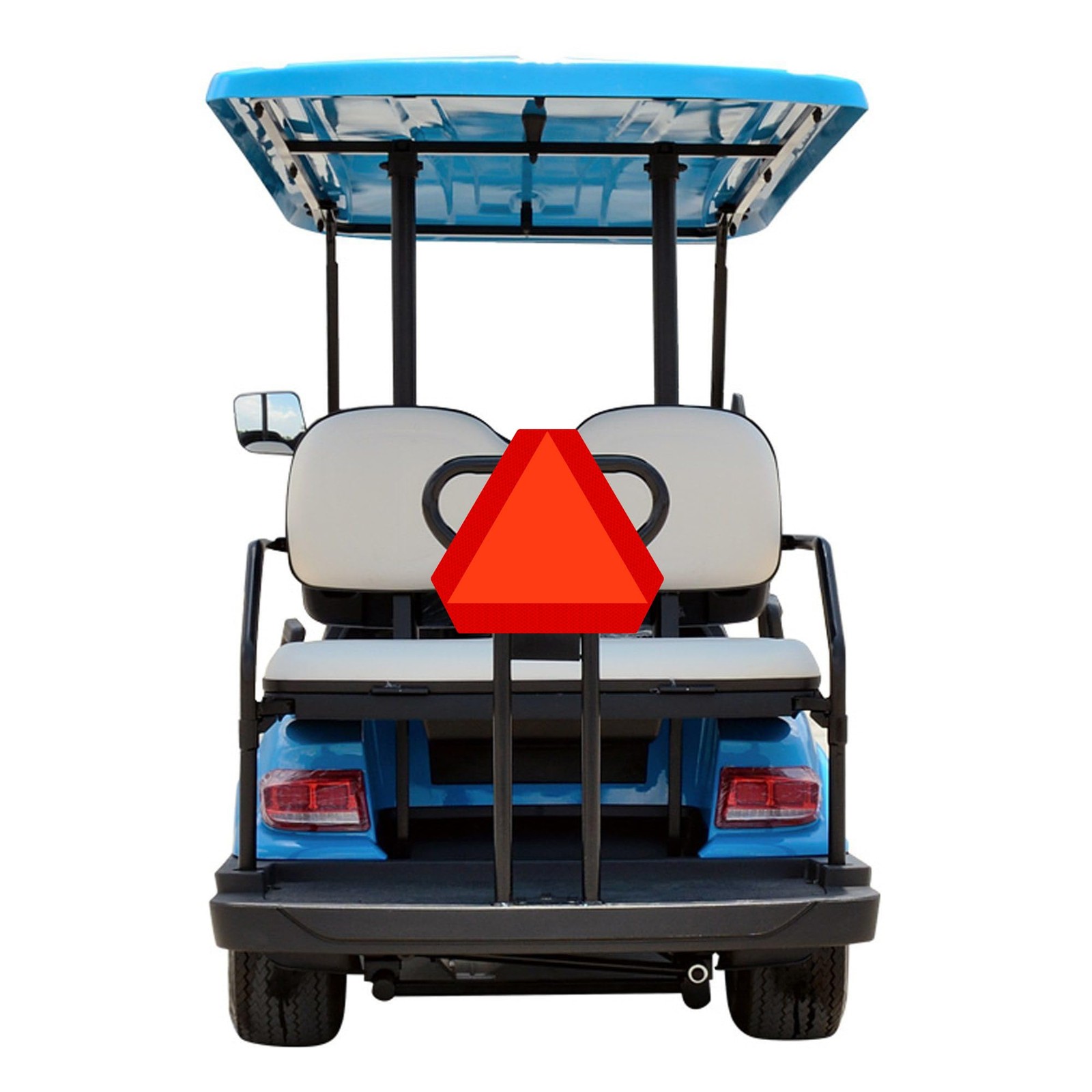 2 PACK SLOW MOVING VEHICLE SIGN 14×16 INCH REFLECTIVE PVC SAFETY TRIANGLE DECAL